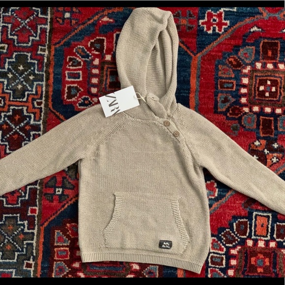 Zara Hooded Knit Sweater - Picture 3 of 9